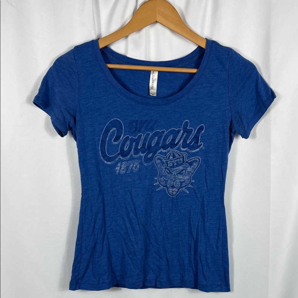 Live Love Ouray Women’s Blue Graphic Short Sleeve‎ Tee Medium BYU Cougars Utah